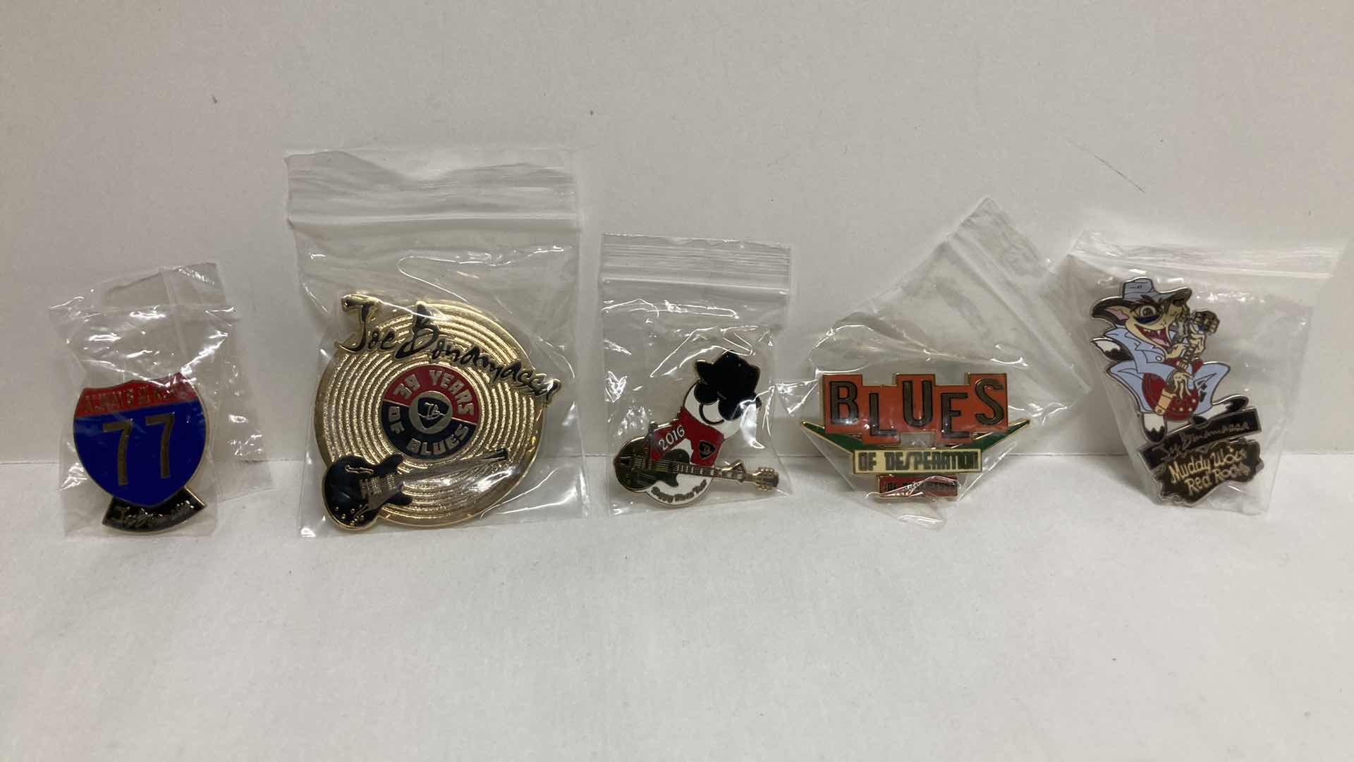 Photo 1 of NEW JOE BONAMASSA METAL PINS (5)