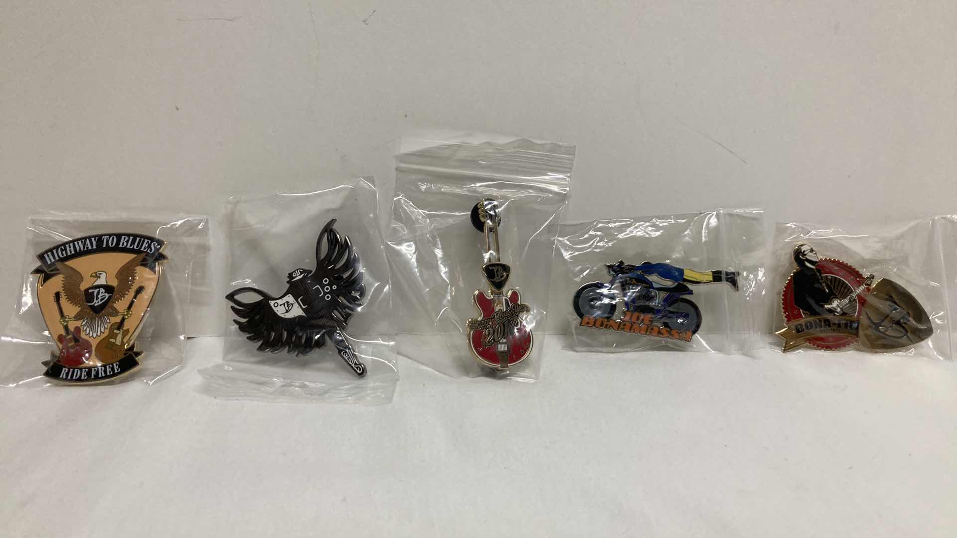 Photo 1 of NEW JOE BONAMASSA METAL PINS (6)