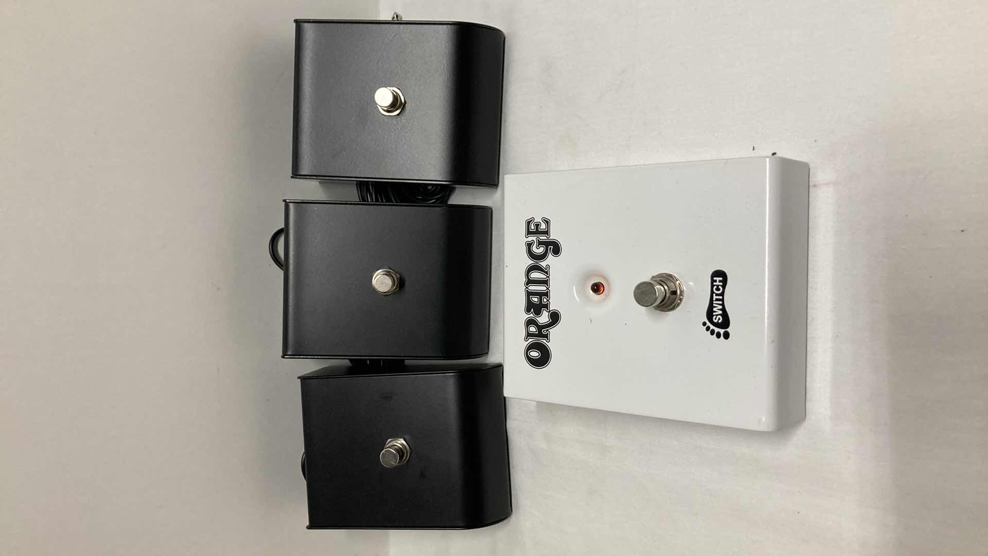 Photo 1 of ORANGE FOOT SWITCH & BLACK FOOT SWITCHES (3)
