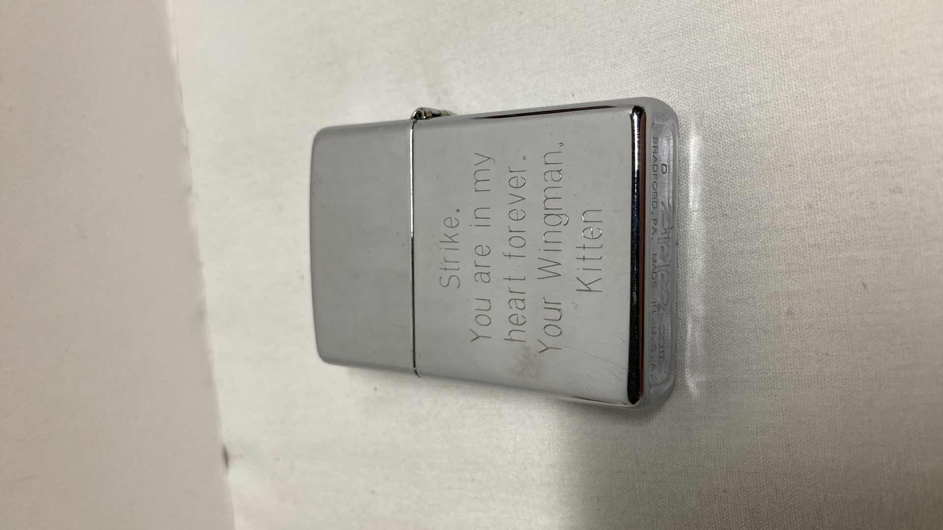 Photo 1 of VINTAGE ZIPPO LUCKY STRIKE LIGHTER W CASE & ZIPPO LUCKY STRIKE LIGHTER