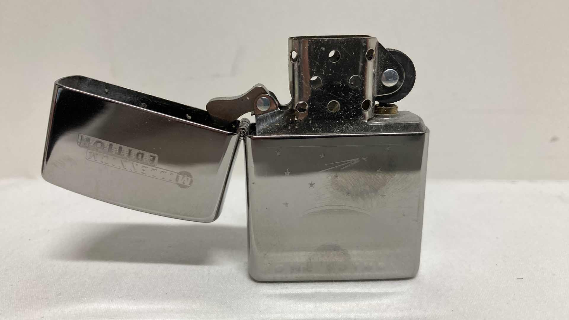 View 3 of ZIPPO MILLENNIUM EDITION ONE WORLD ONE FUTURE TITANIUM COATED LIGHTER W CASE