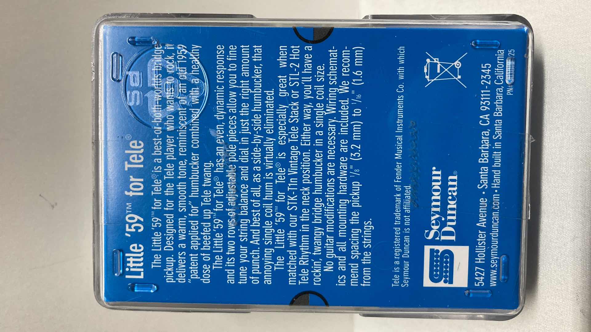 Photo 1 of SEYMOUR DUNCAN LITTLE ‘59 FOR TELE BRIDGE