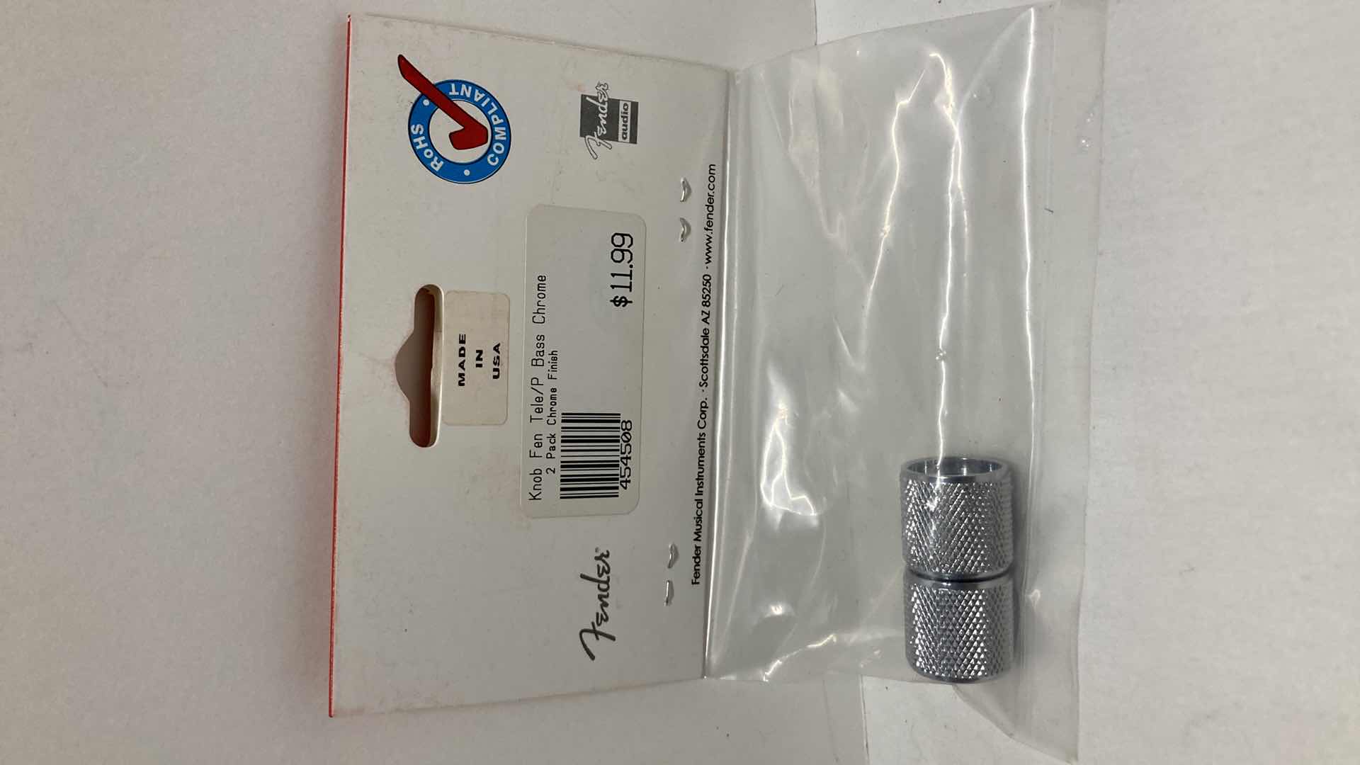 Photo 1 of NEW FENDER TELE/P.BRASS CHROME KNOBS (4)