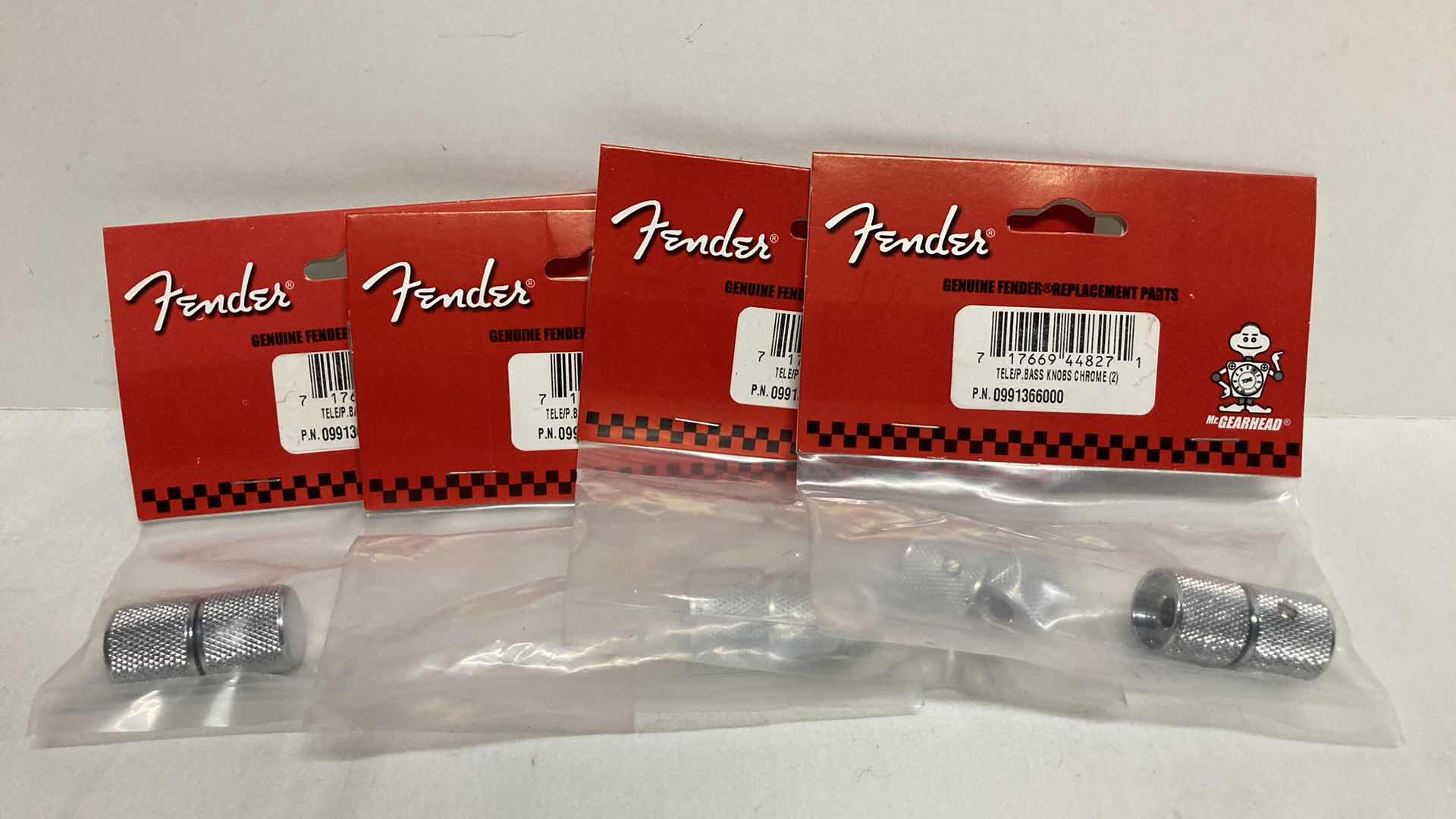 Photo 1 of NEW FENDER TELE/P.BRASS CHROME KNOBS (4)