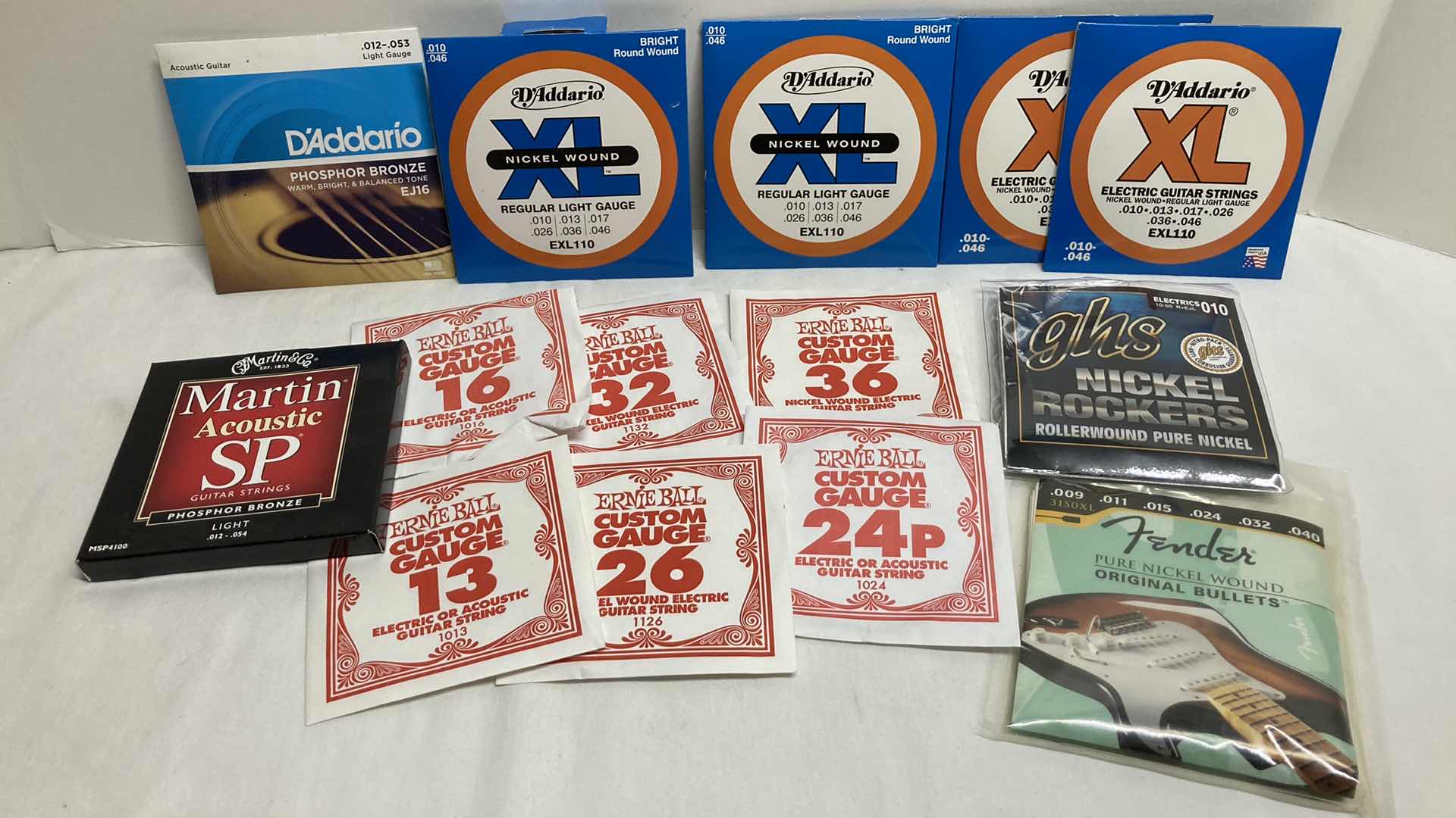 Photo 1 of GUITAR STRINGS VARIETY PACK (14)
