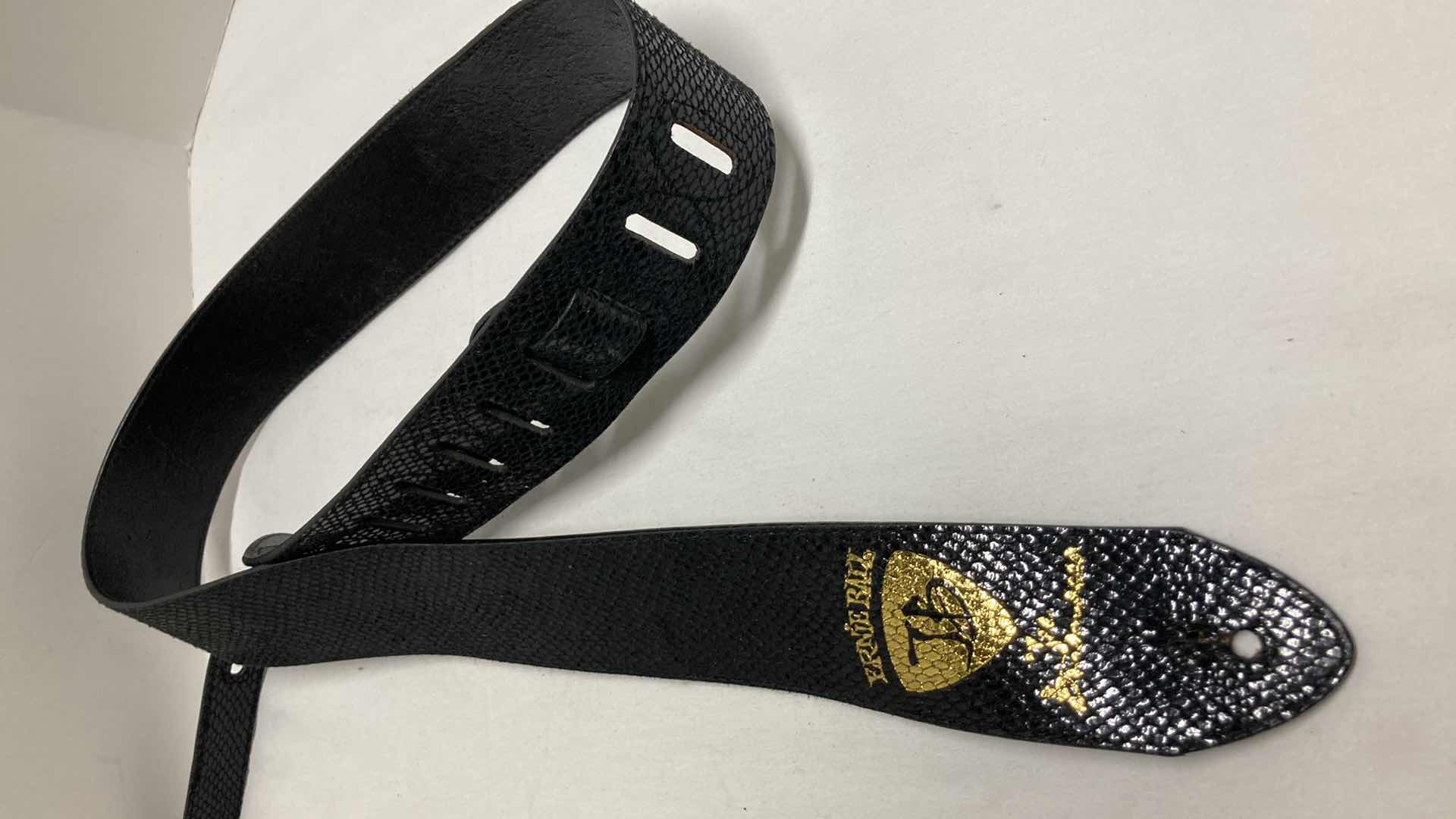 Photo 1 of ERNIE BALL JOE BONAMASSA LEATHER SNAKE PRINT GUITAR STRAPS (2)