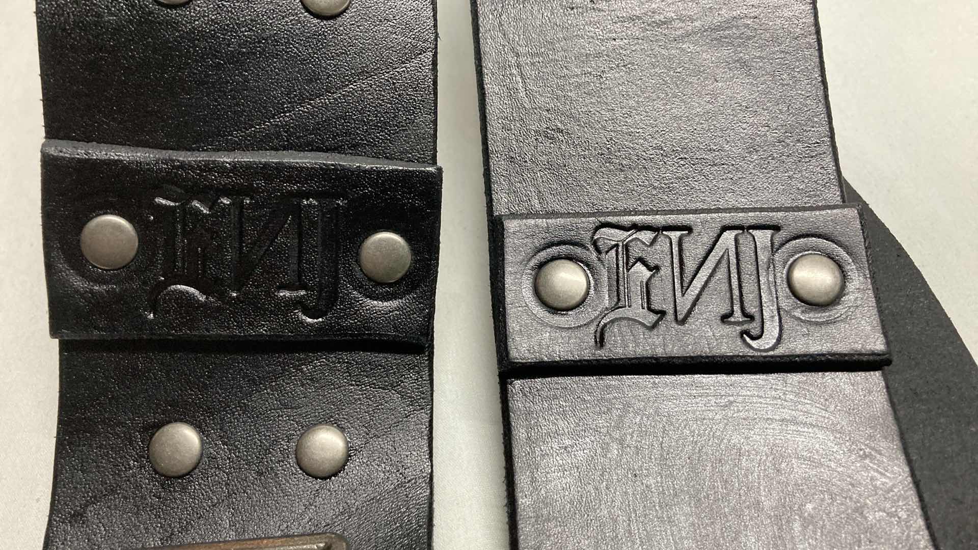 Photo 1 of HNJ LEATHER GUITAR STRAPS (2)