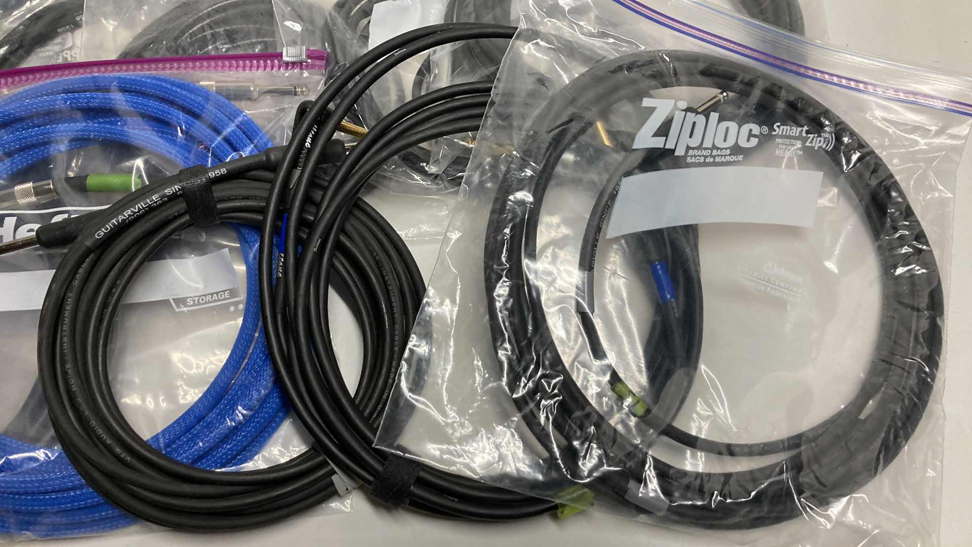 Photo 1 of GUITAR AMP CABLES VARIOUS BRANDS & LENGTHS (10)