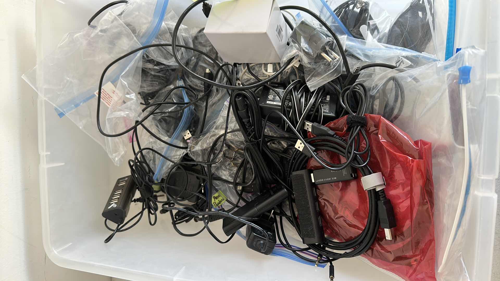 Photo 1 of BOX OF POWER ADAPTERS