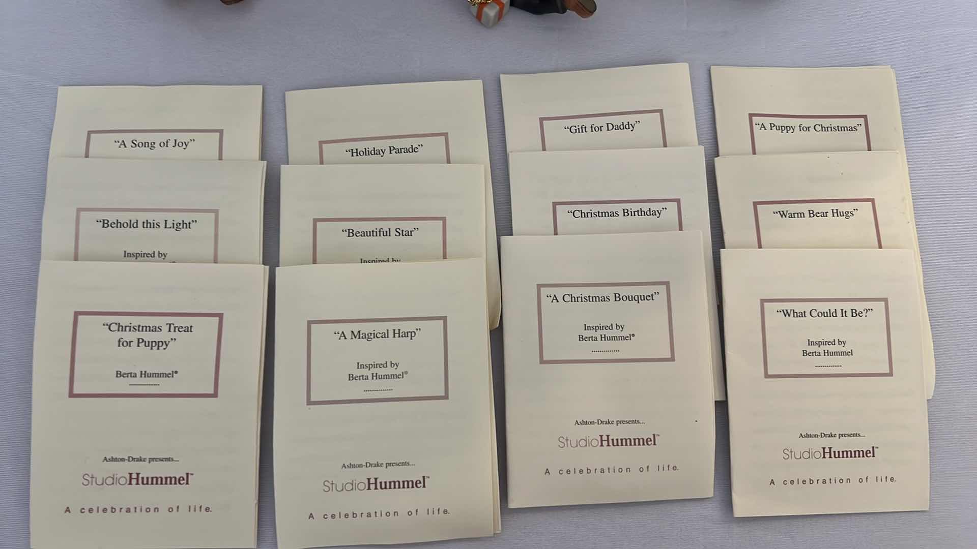 Photo 2 of 12-ASHTON-DRAKE STUDIO COLLECTORS HUMMEL CHRISTMAS ORNAMENTS (10-COA’S)