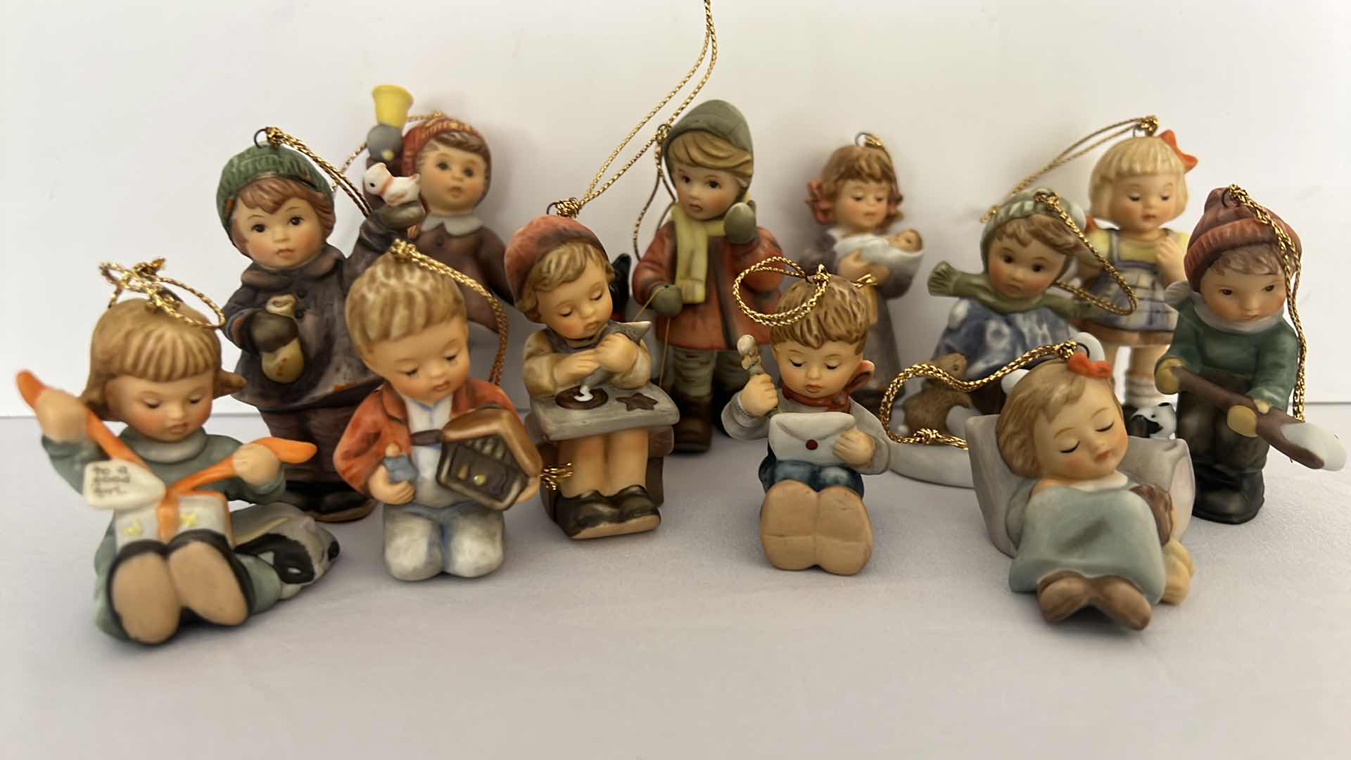 Photo 1 of 12-ASHTON-DRAKE STUDIO COLLECTORS HUMMEL CHRISTMAS ORNAMENTS W COA’S