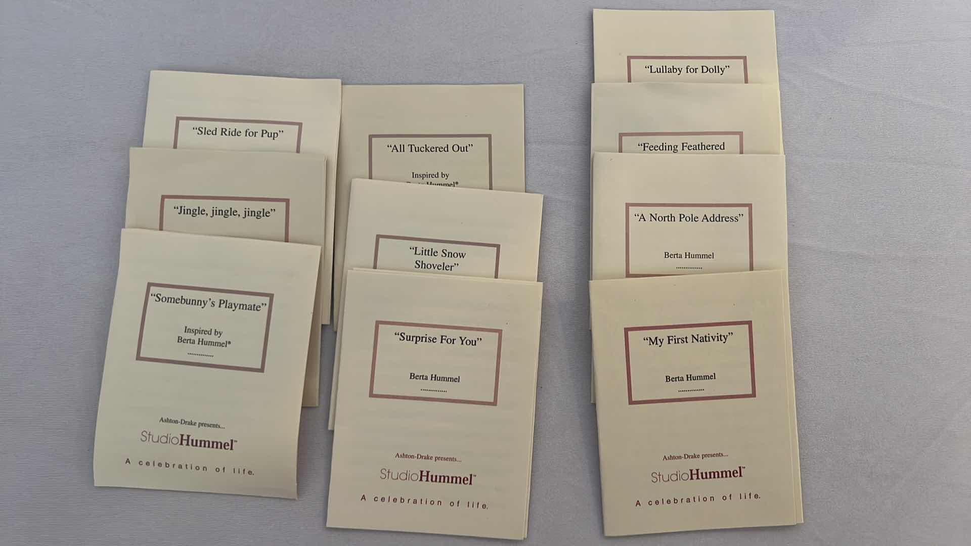 Photo 2 of 12-ASHTON-DRAKE STUDIO COLLECTORS HUMMEL CHRISTMAS ORNAMENTS W COA’S