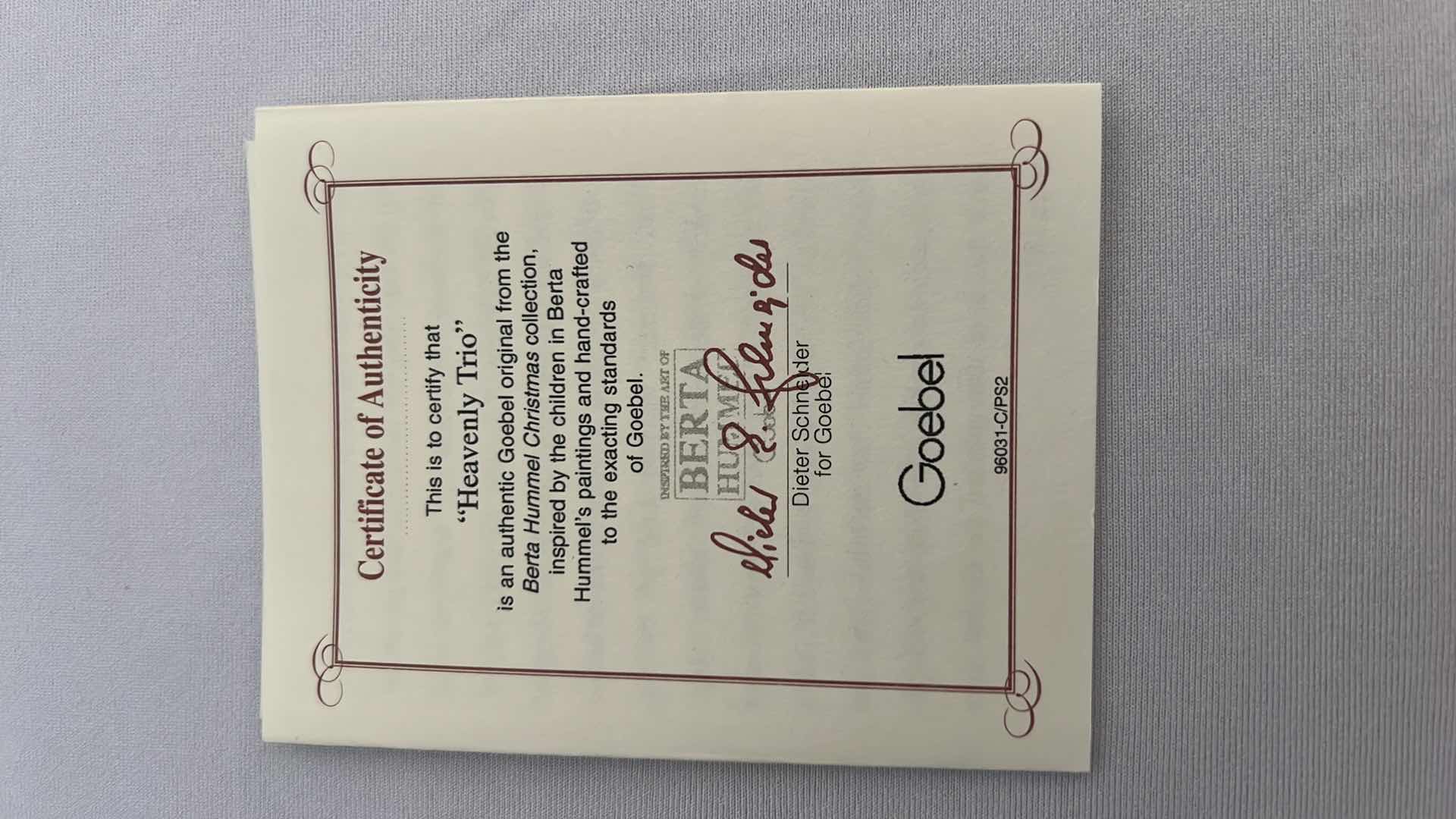 Photo 1 of 12-ASHTON DRAKE STUDIO COLLECTORS HUMMEL CHRISTMAS ORNAMENTS W COA’S