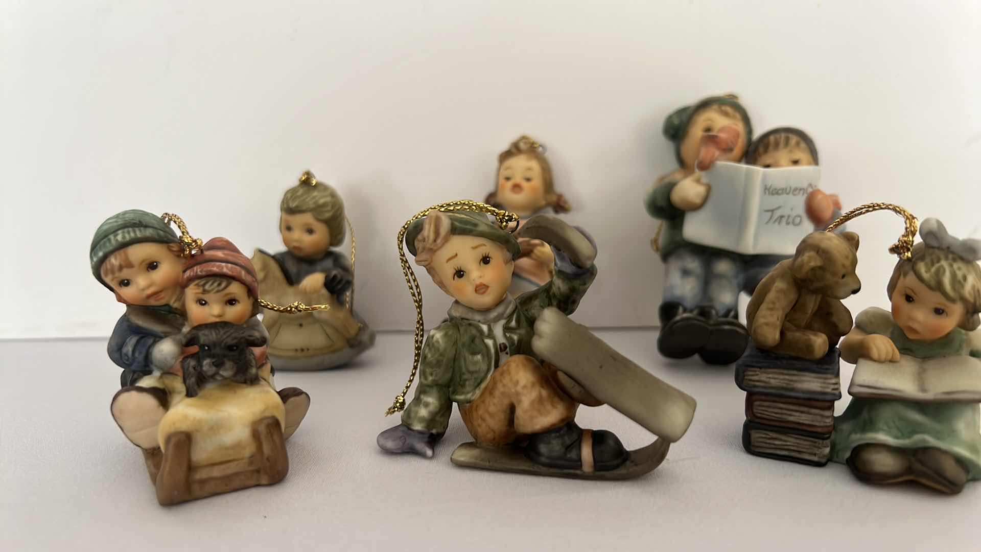 Photo 1 of 6-ASHTON-DRAKE STUDIO COLLECTORS HUMMEL CHRISTMAS ORNAMENTS W 3-COA’S