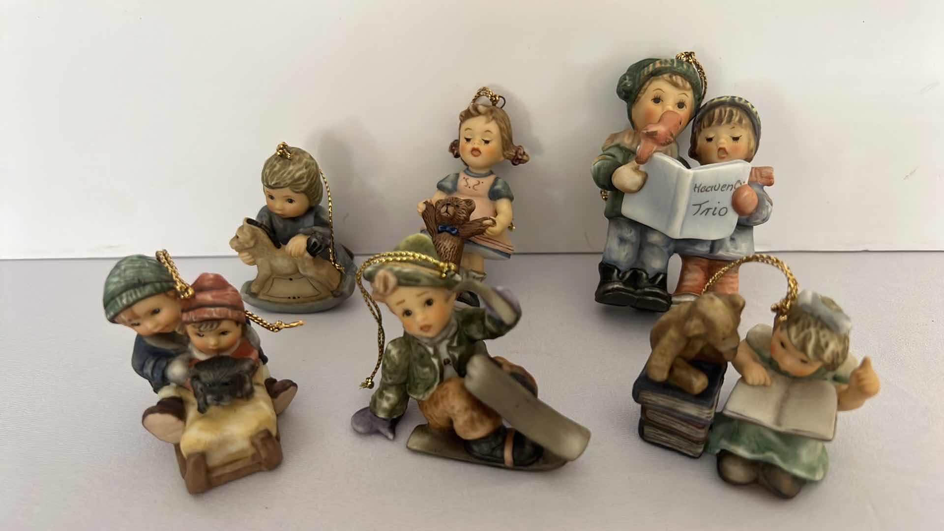 Photo 1 of 6-ASHTON-DRAKE STUDIO COLLECTORS HUMMEL CHRISTMAS ORNAMENTS W 3-COA’S