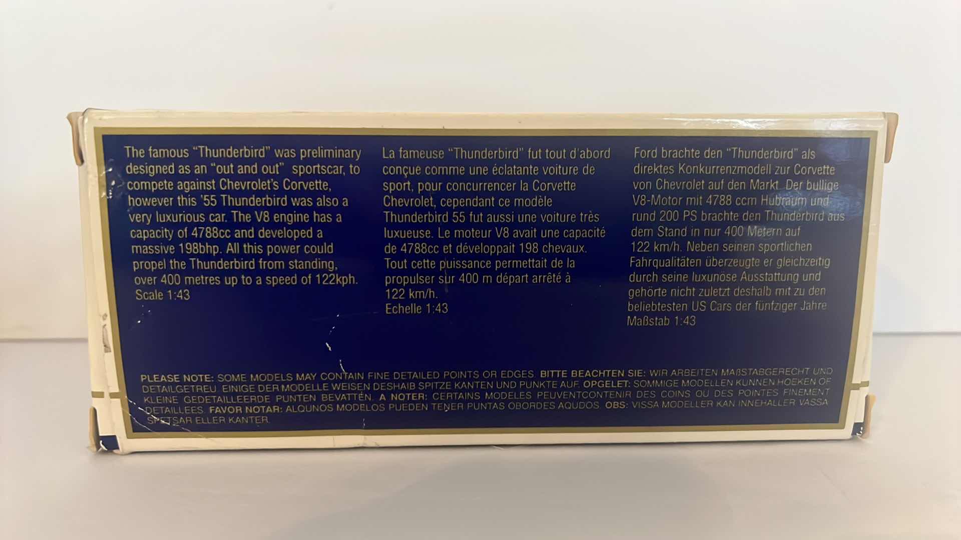 Photo 1 of MATCHBOX COLLECTORS 1955 FORD THUNDERBIRD MODEL CAR IN BOX