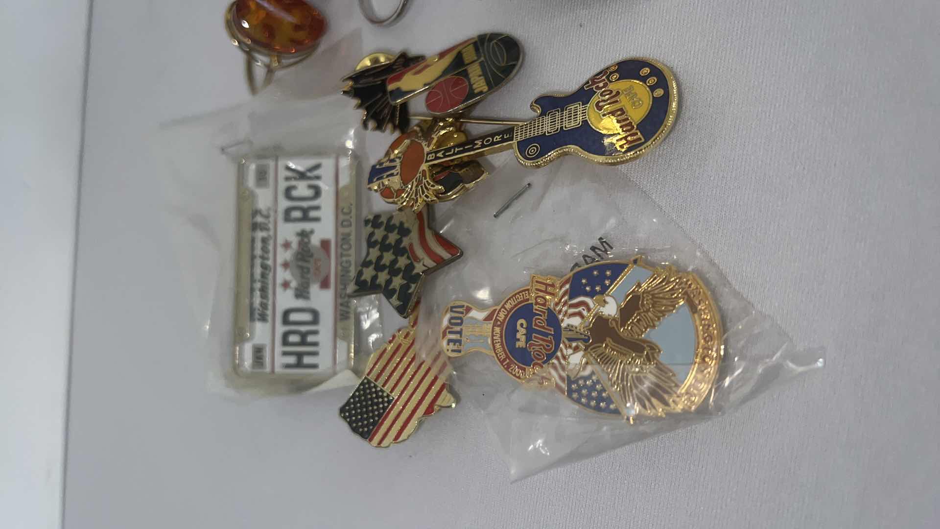 Photo 3 of 13-COSTUME RINGS, 9-COLLECTIBLE PINS