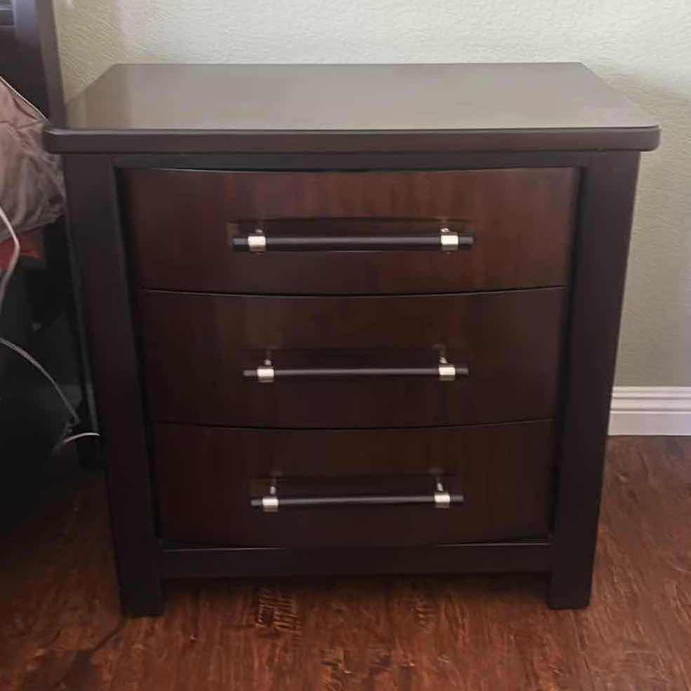 Photo 1 of BEDFORD HEIGHTS TWO-TONE ESPRESSO & CHERRY NIGHTSTAND 29" x 17" H29"