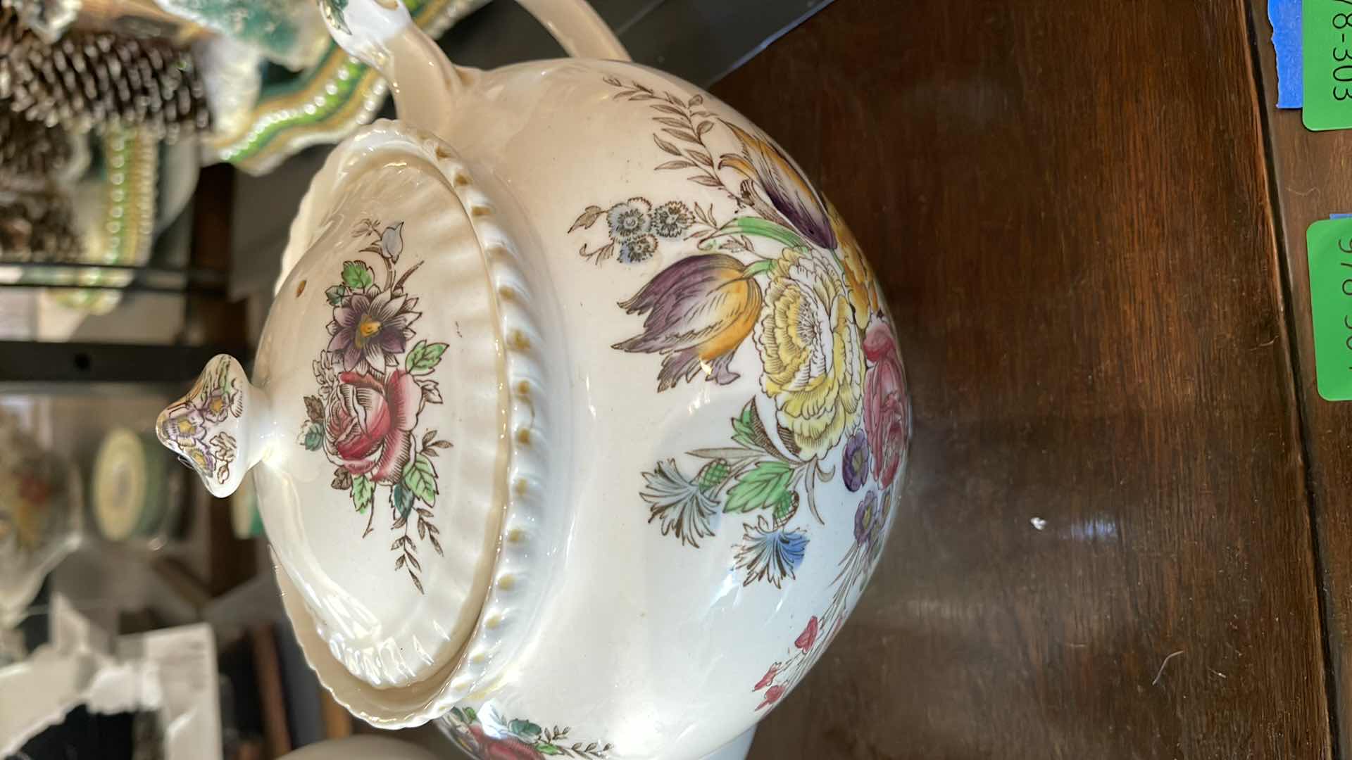 View 1 of VINTAGE JOHNSON BROS.
TEAPOT WINDSORWARE TEAPOT 
SMALL BIT MARK ON SPOUT
