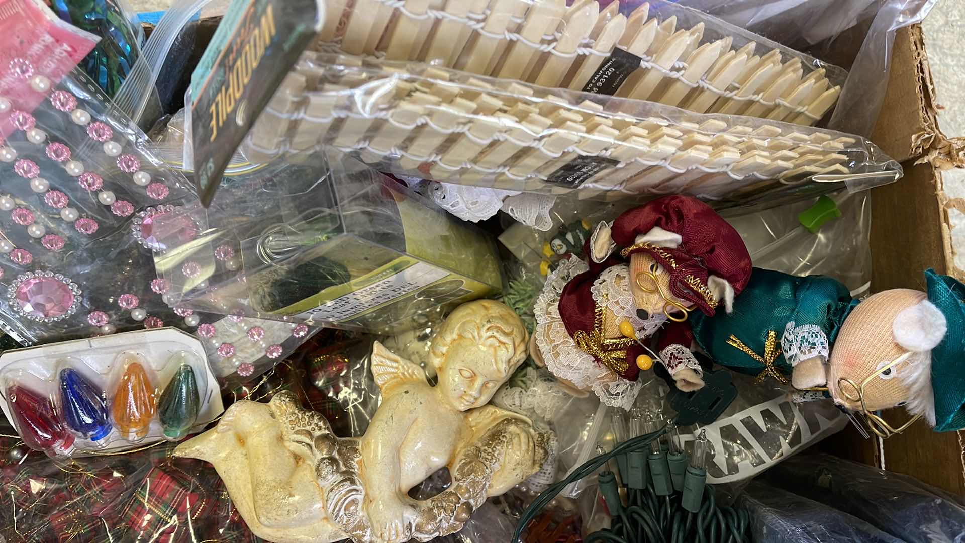 Photo 1 of CHRISTMAS CRAFTING ITEMS - LARGE LOT 