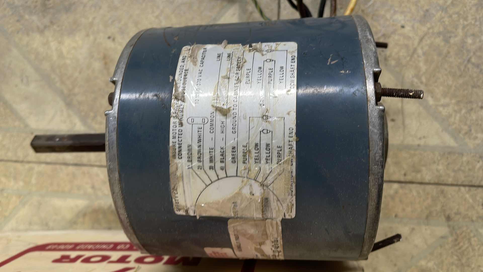 Photo 1 of MARATHON ELECTRIC HP 1/4 & FASCO HP 1/2 AS IS UNTESTED