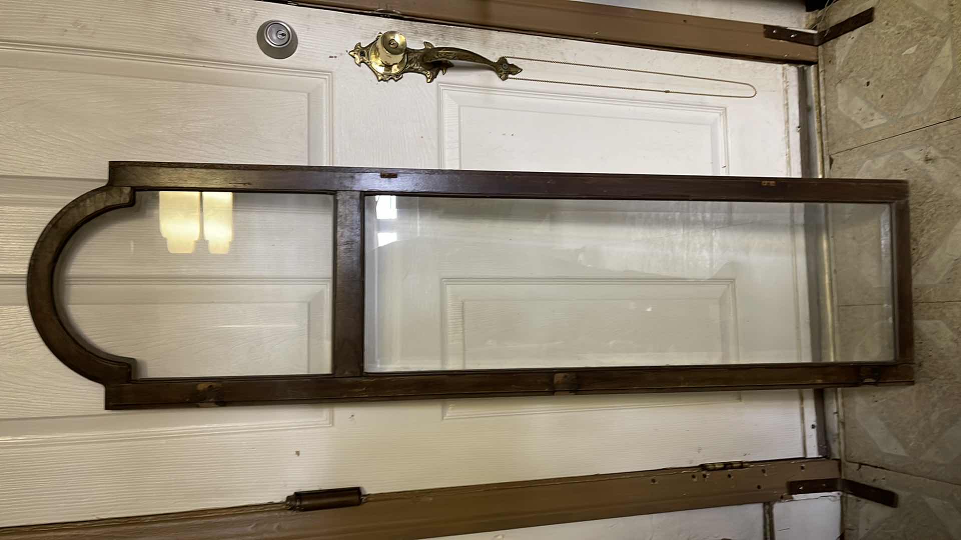 Photo 1 of ANTIQUE DOOR PANEL WITH BEVELED GLASS 59” INCHES