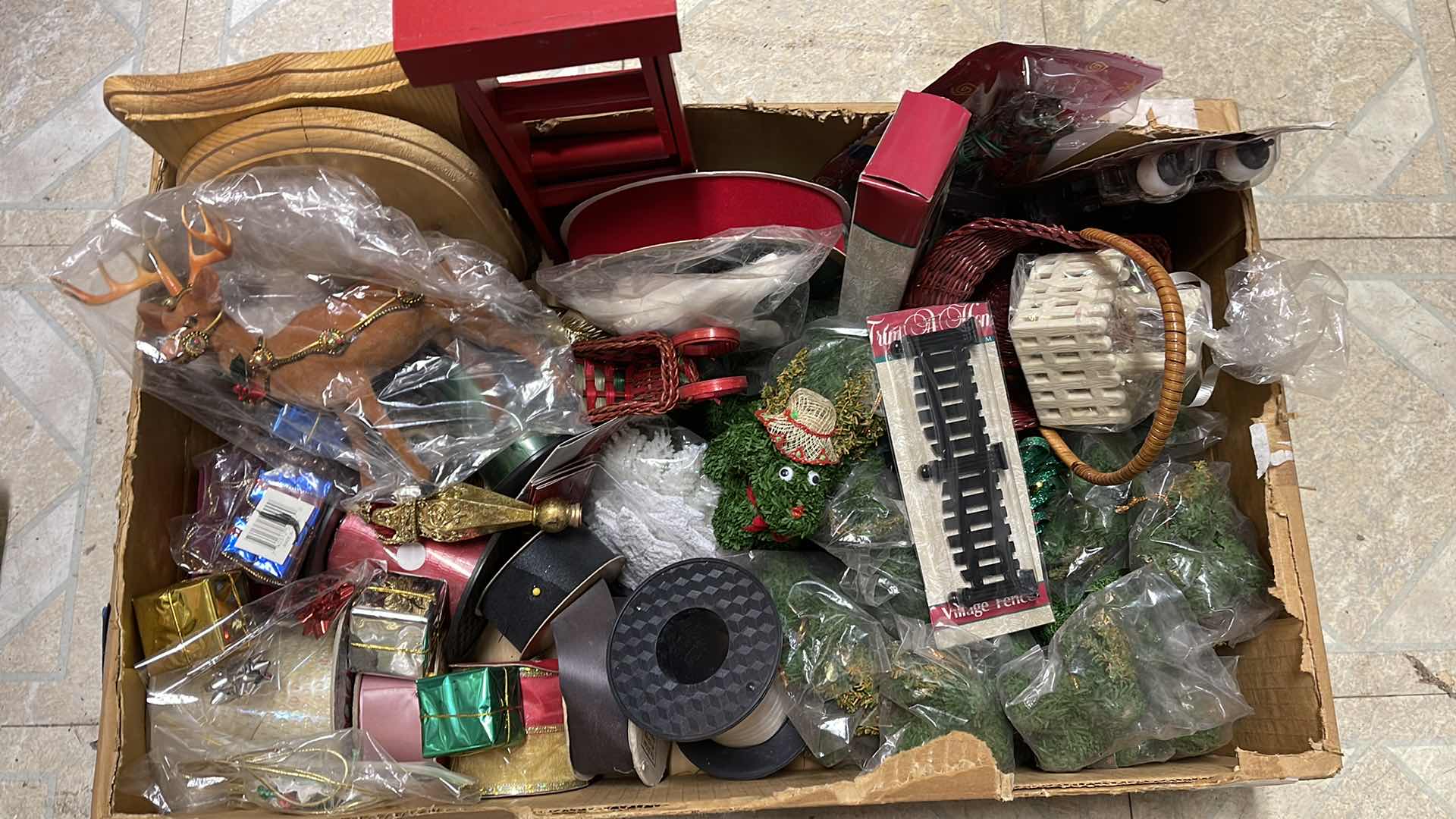 Photo 1 of CHRISTMAS CRAFTING ITEMS - LARGE LOT 