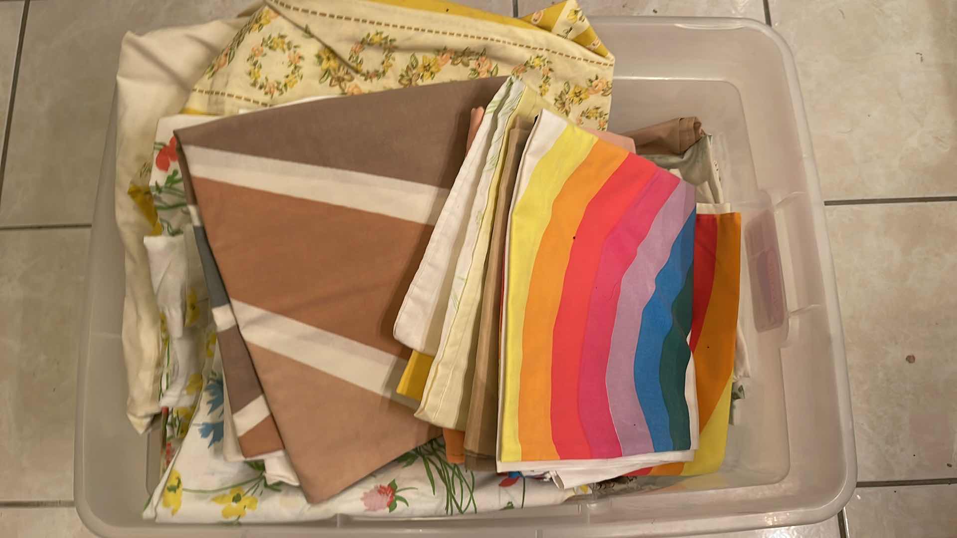 Photo 1 of VINTAGE LINENS AND BEDDING