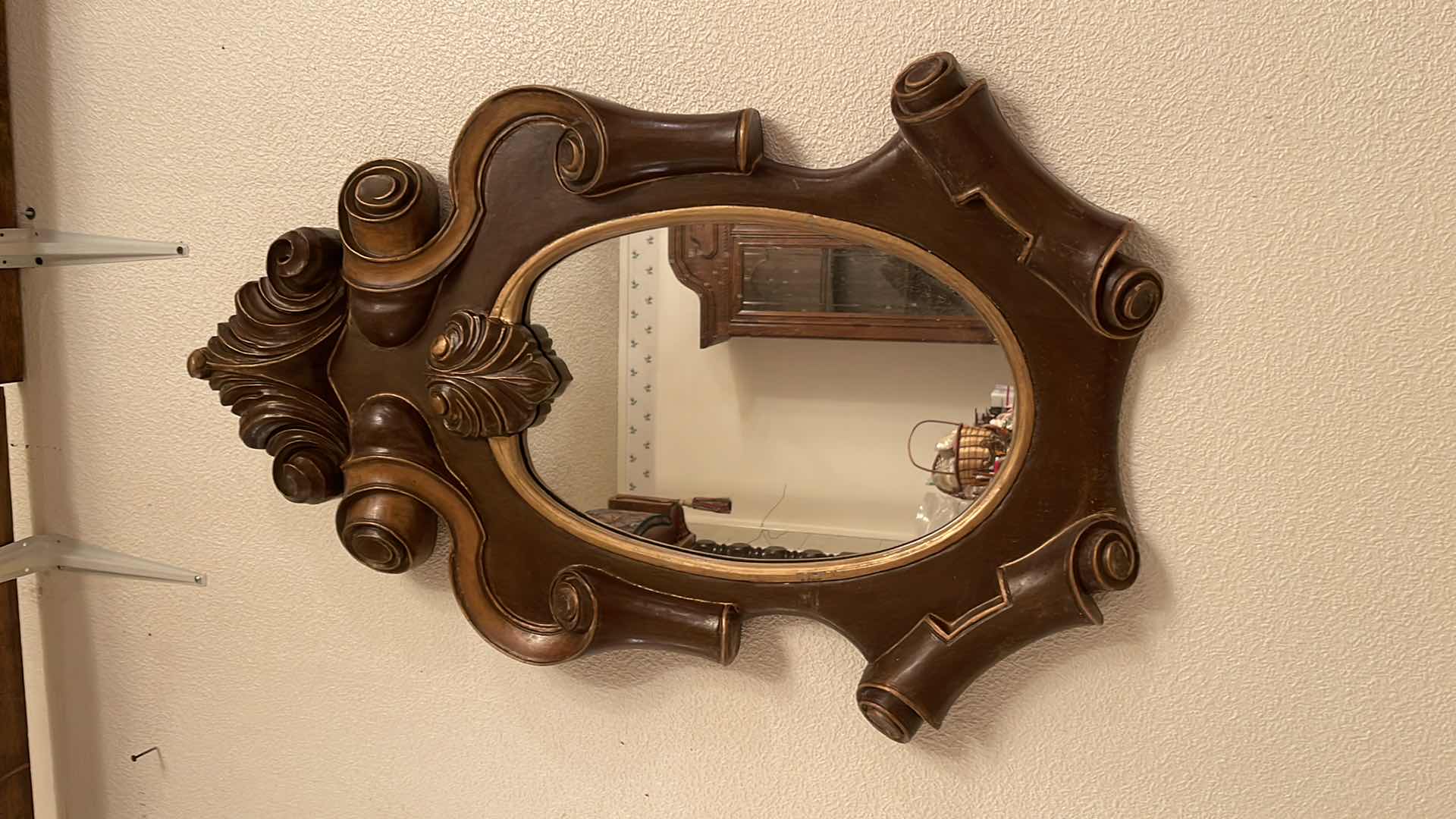 Photo 1 of VINTAGE ORNATE VANITY MIRROR 21x 36
