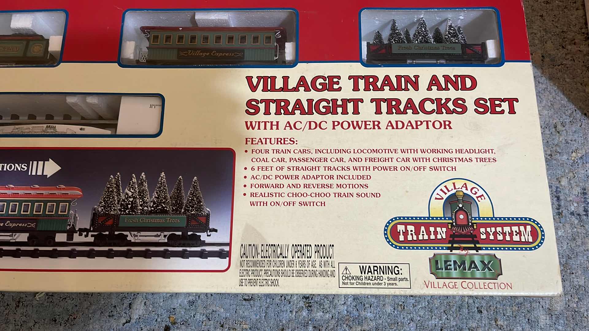 Photo 1 of NIB LEMAX VILLAGE TRAIN AND STRAIGHT TRAIN TRACKS SET 