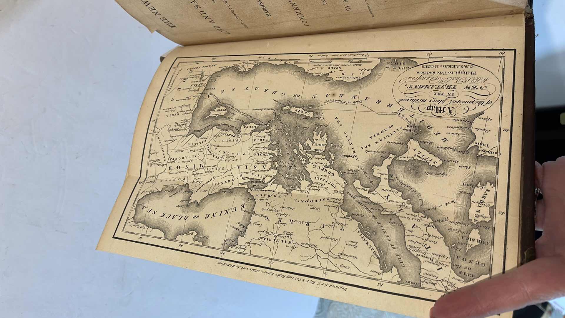 Photo 1 of 1852 ANTIQUE CHARLES COMMENTARY NEW TESTAMENT SIGNED BY CHAPIN IN 1865