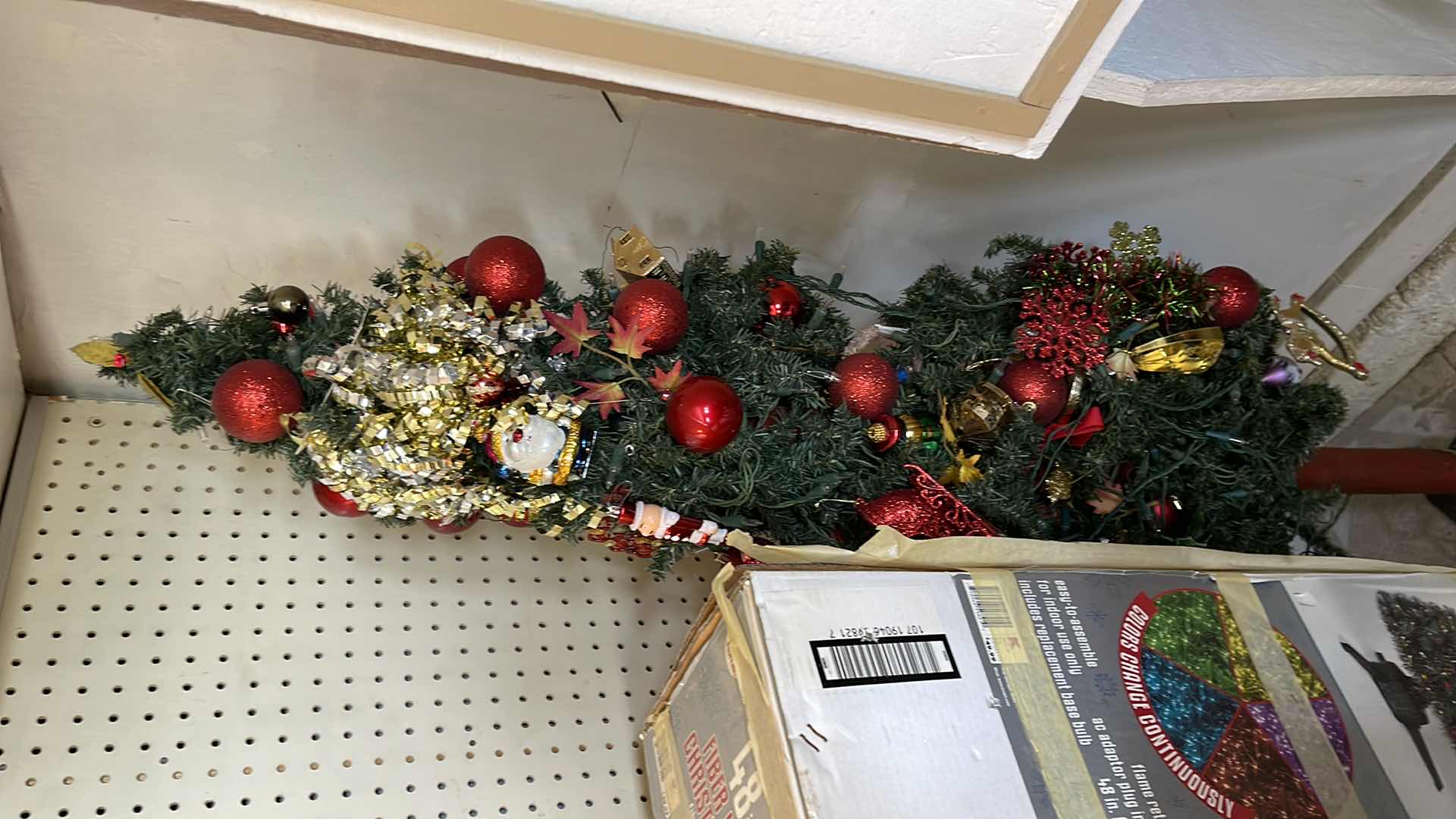 Photo 1 of 48” FIBER LIGHTS CHRISTMAS TREE AND 5’ DECORATED TREE  ON STAND