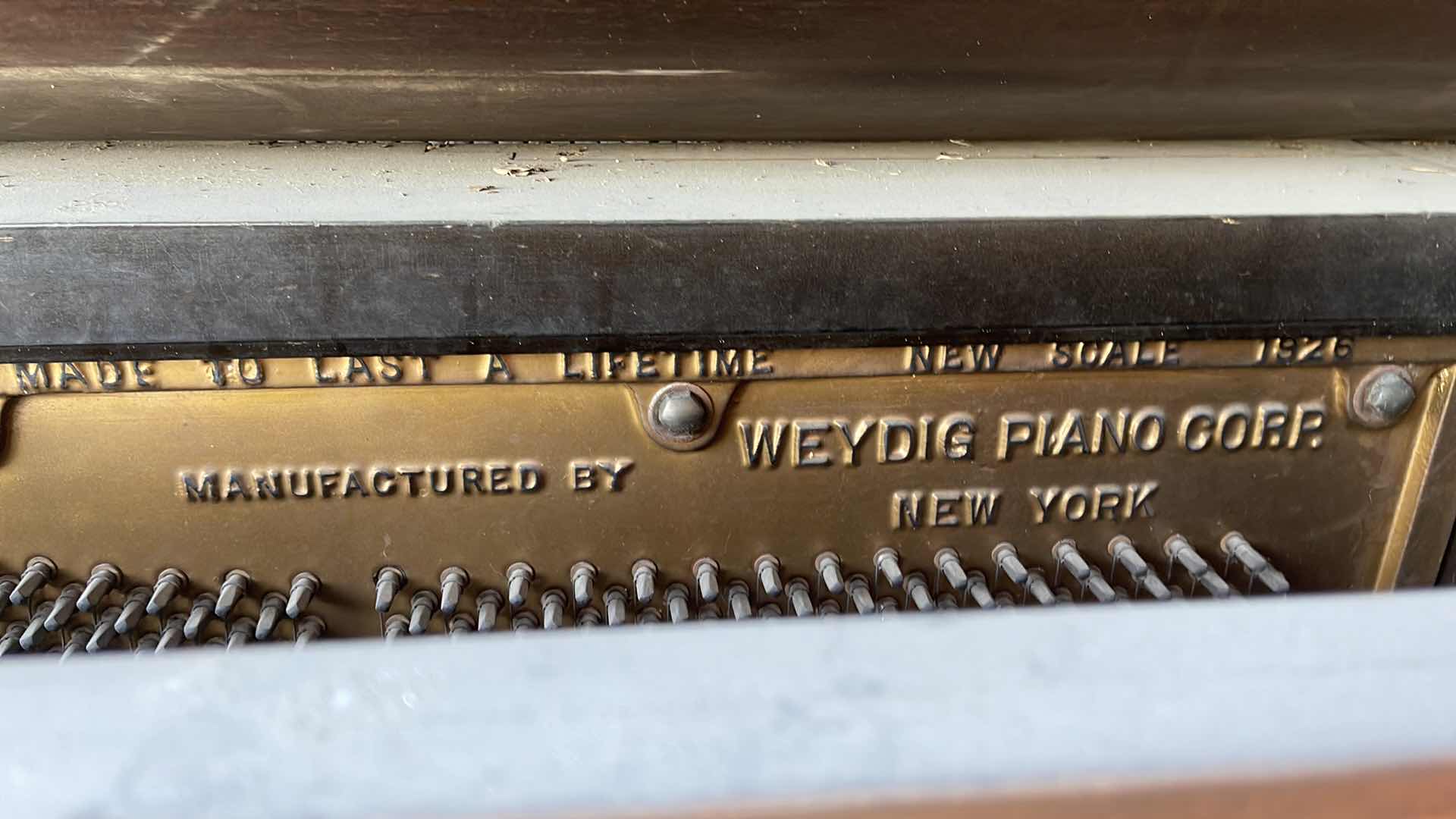 Photo 1 of 1926 ANTIQUE WAYDIG PLAYER PIANO FOR PARTS
