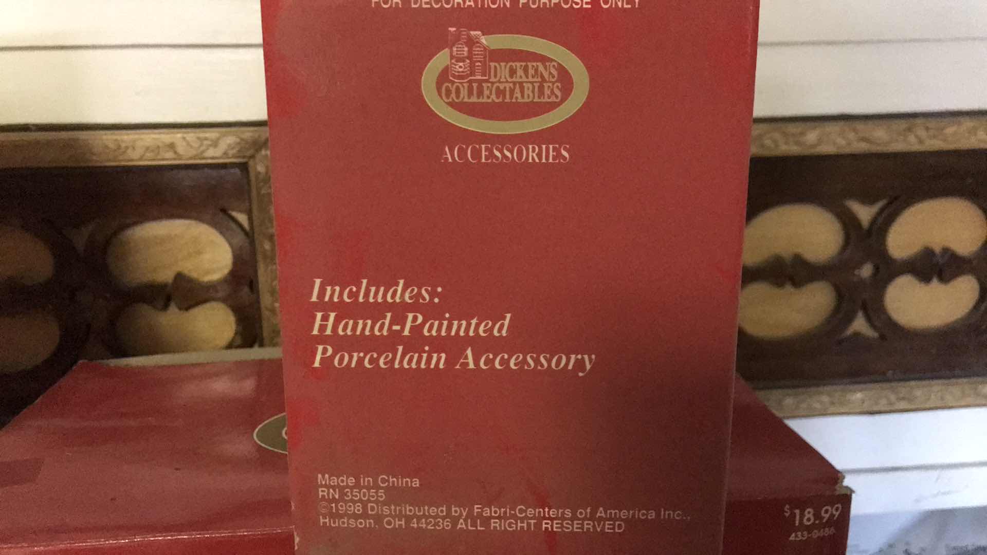 Photo 1 of DICKENS COLLECTABLES PORCELAIN CHRISTMAS VILLAGE ACCESSORIES