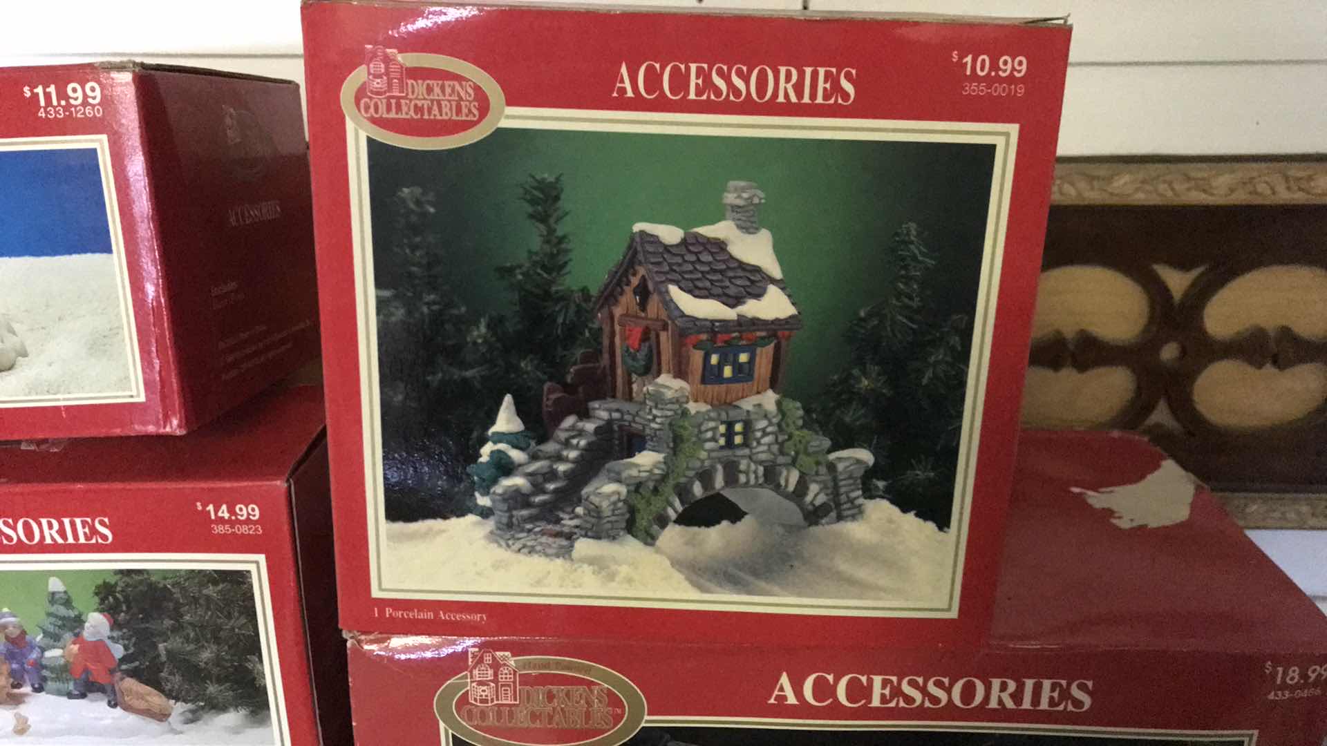 Photo 1 of DICKENS COLLECTABLES PORCELAIN CHRISTMAS VILLAGE ACCESSORIES