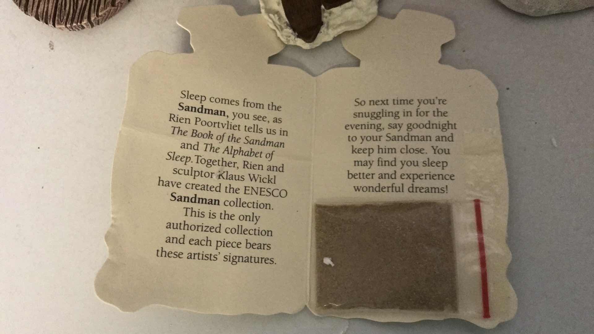 Photo 1 of ENESCO SANDMAN FIGURINES 5” TALL