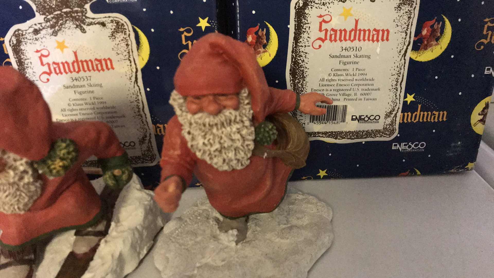 Photo 1 of ENESCO SANDMAN FIGURINES 5” TALL