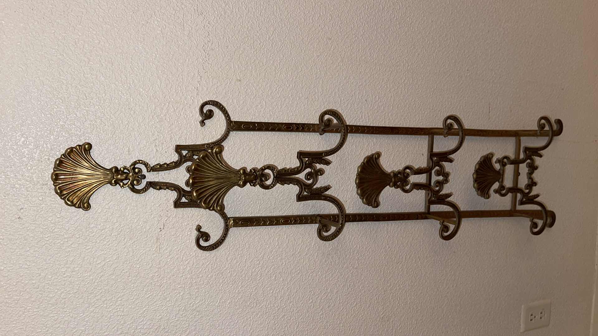 Photo 1 of 1900’s FRENCH GILT MAGAZINE RACK 9.5x4x44