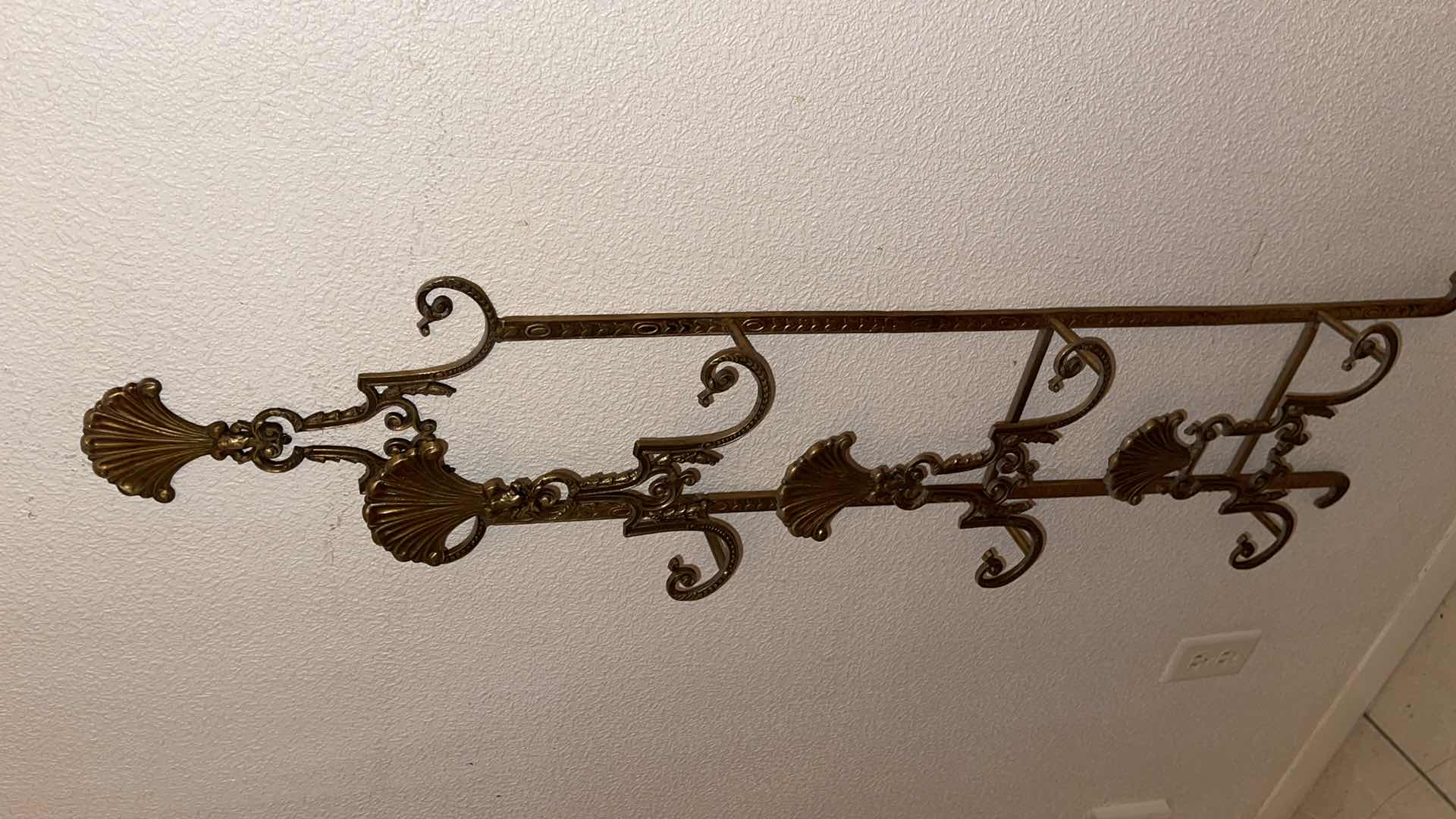 Photo 1 of 1900’s FRENCH GILT MAGAZINE RACK 9.5x4x44