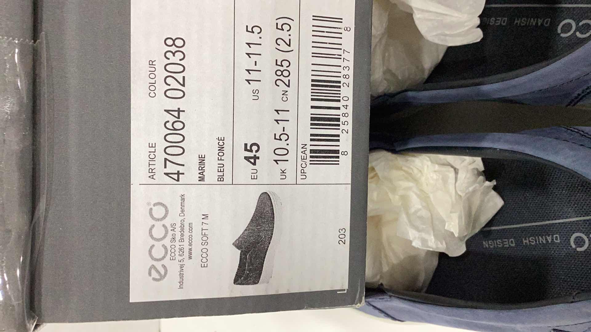 Photo 1 of ECCO MENS BLUE SUEDE SHOES SIZE 11.5