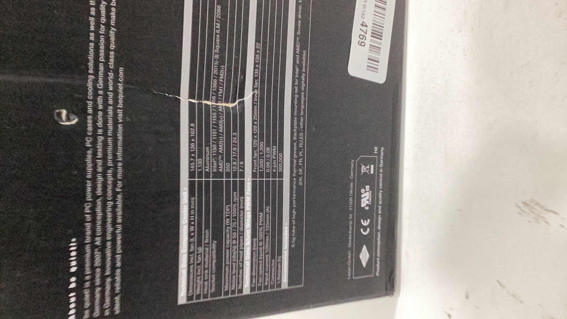 Photo 1 of DARK ROCK PRO 4 COMPUTER COOLING SYSTEM