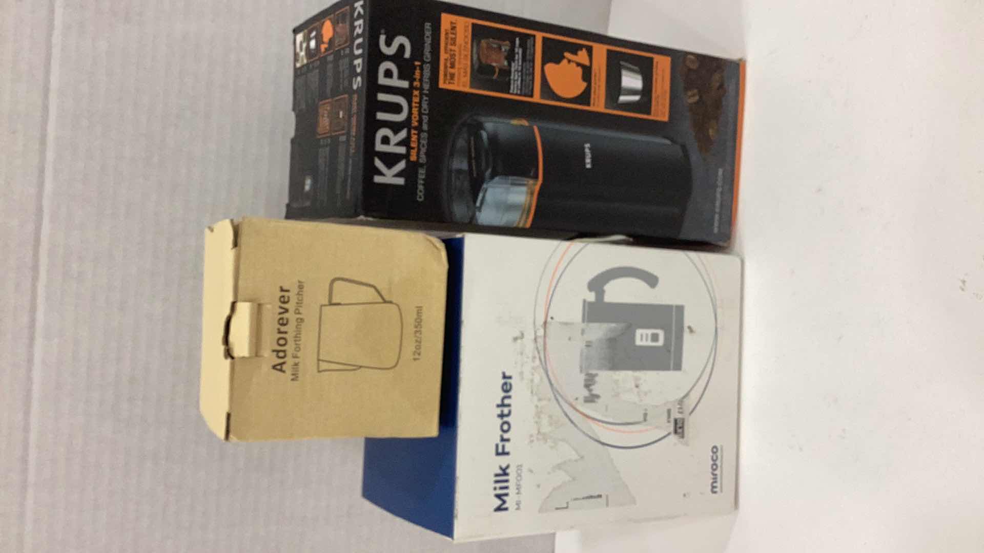 Photo 1 of KRUPS GRINDER, MILK FROTHER, AND PITCHER