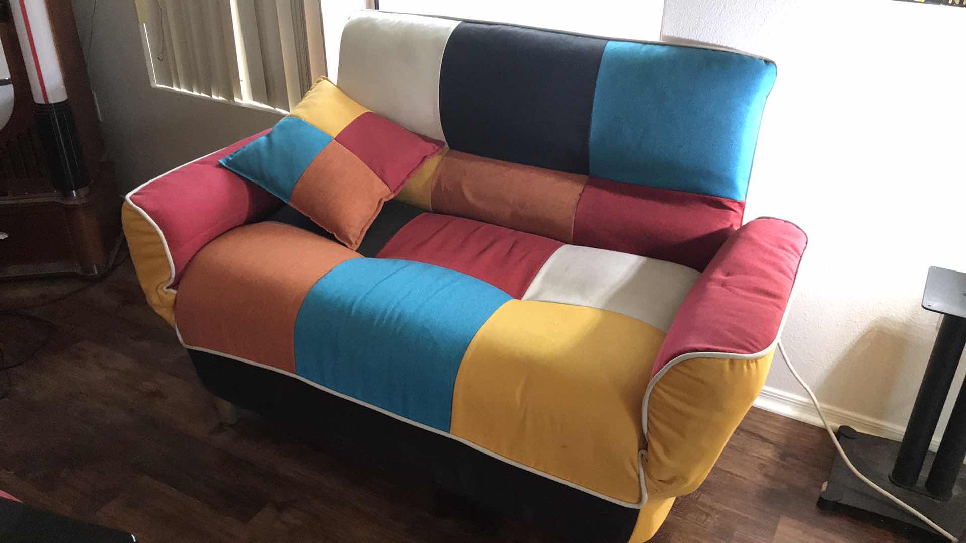 Photo 1 of SEIDENBERG 46.4” FLARED ARM SOFA BED