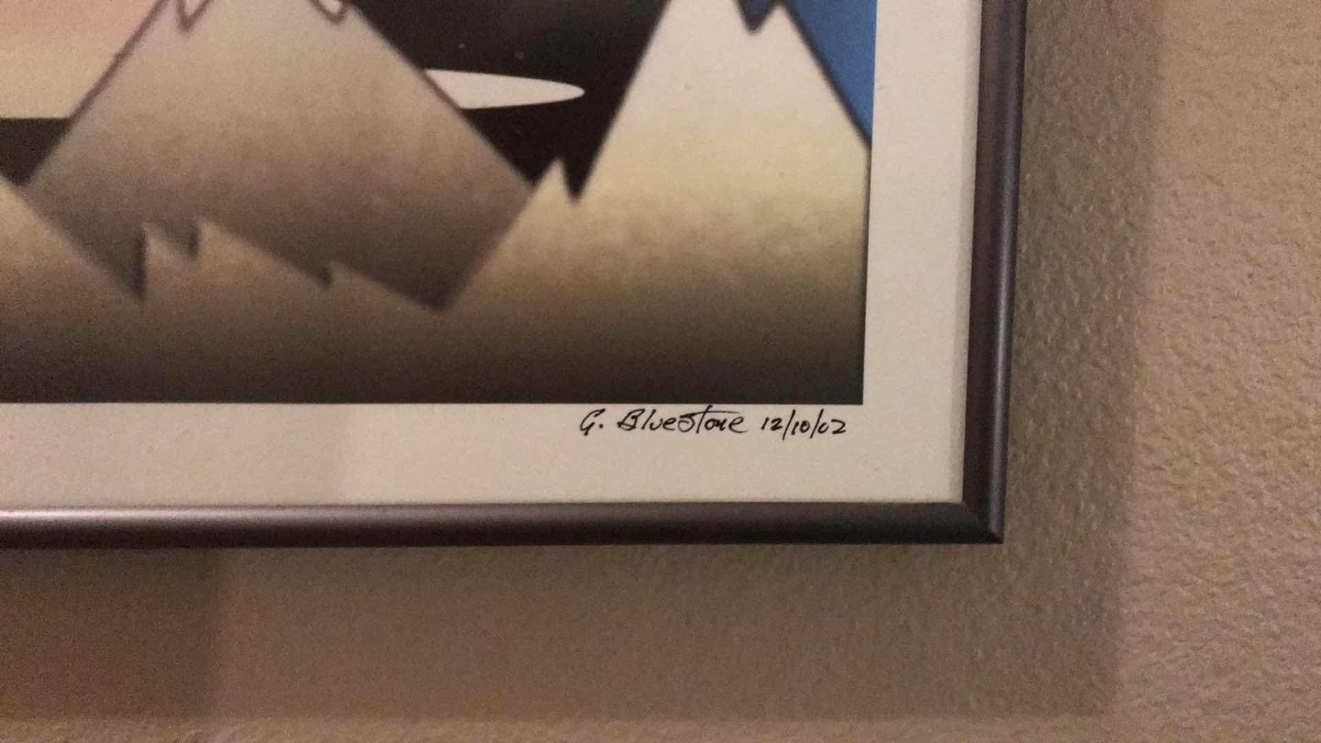 Photo 1 of G. BLUESTONE LIMITED EDITION 11/250 SIGNED & FRAMED ART 22”x18”