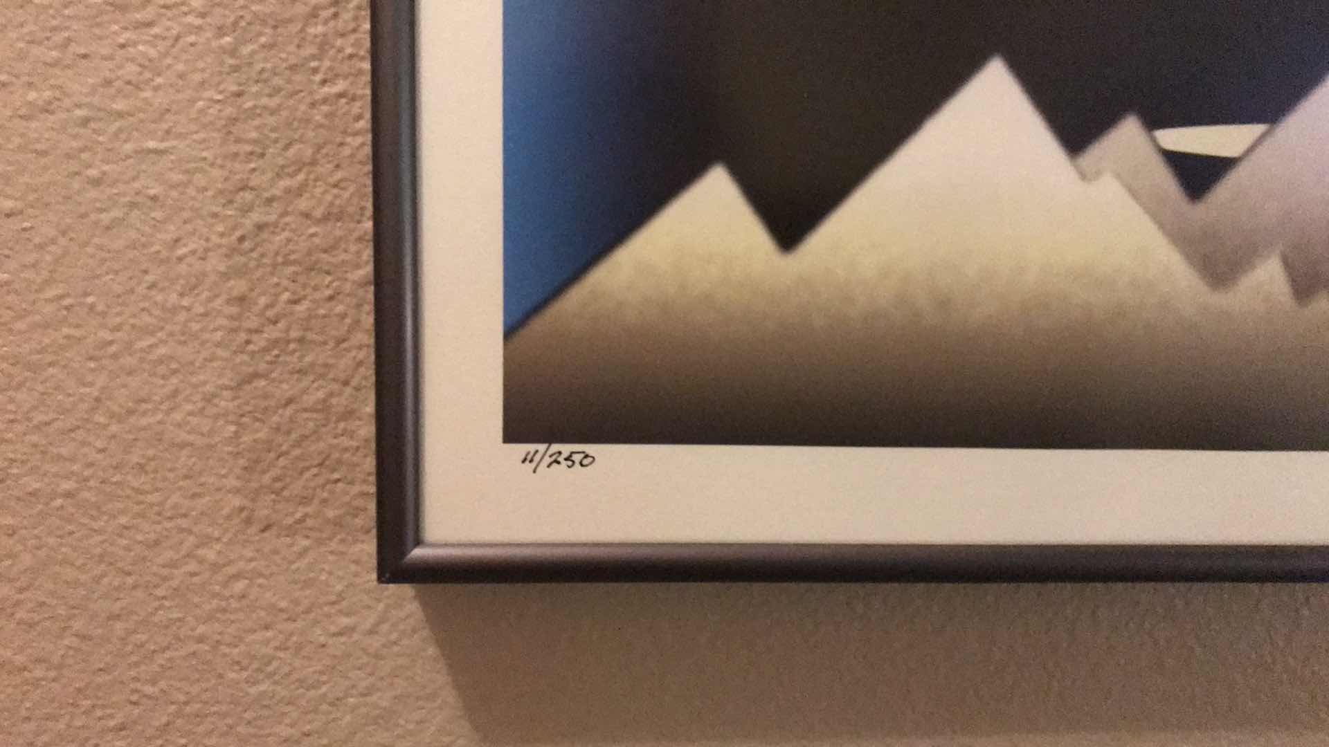 Photo 1 of G. BLUESTONE LIMITED EDITION 11/250 SIGNED & FRAMED ART 22”x18”