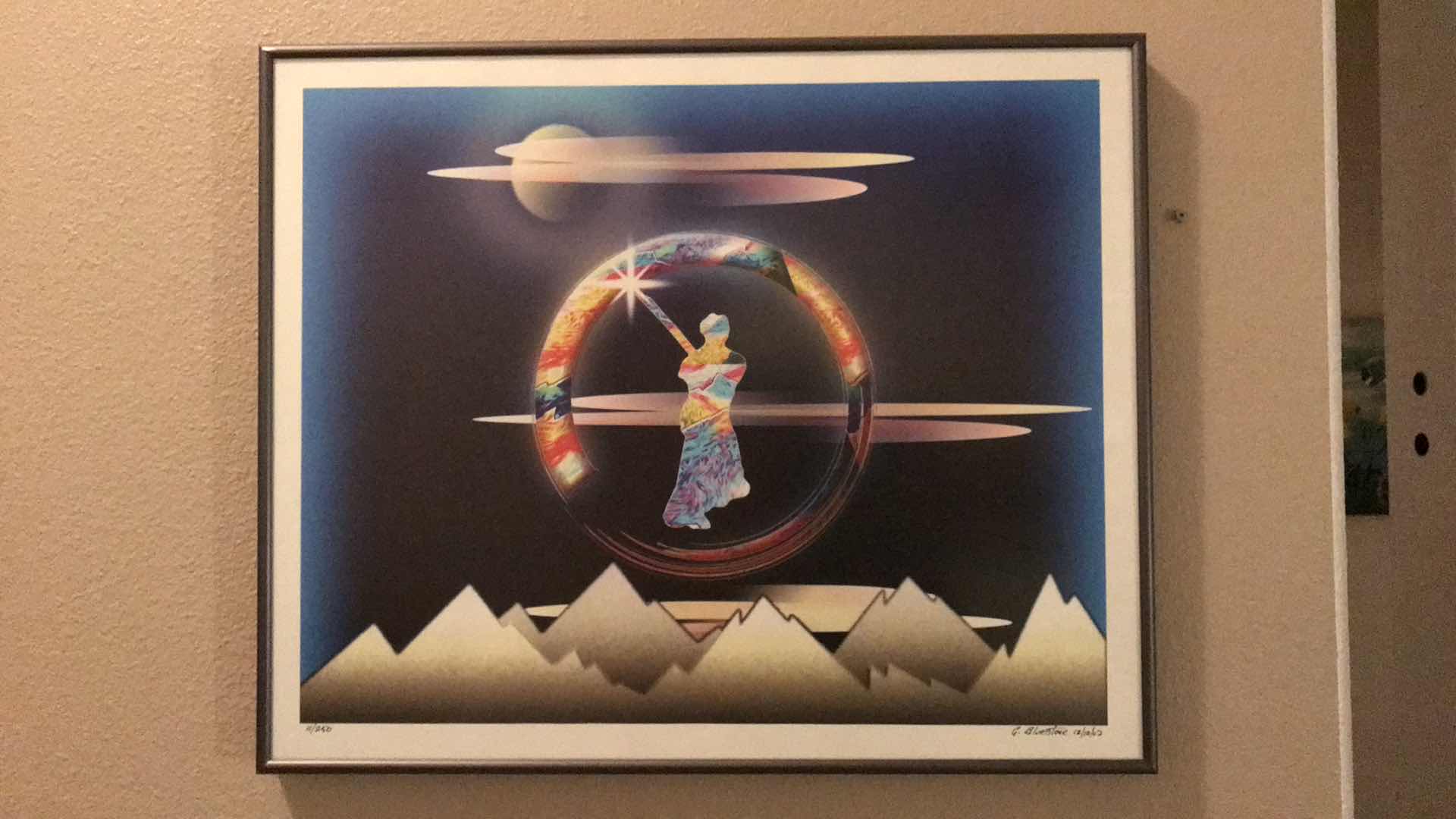 Photo 1 of G. BLUESTONE LIMITED EDITION 11/250 SIGNED & FRAMED ART 22”x18”