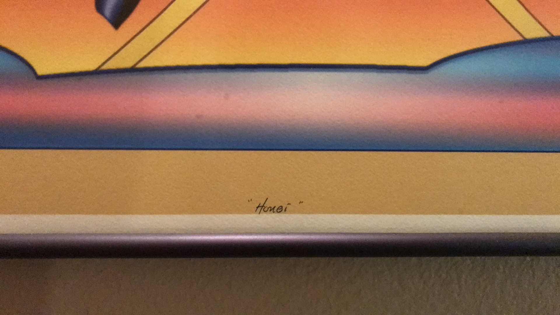 Photo 1 of G. BLUESTONE ASIAN INSPIRED LIMITED EDITION 25/250 SIGNED & FRAMED ART 17”x22”