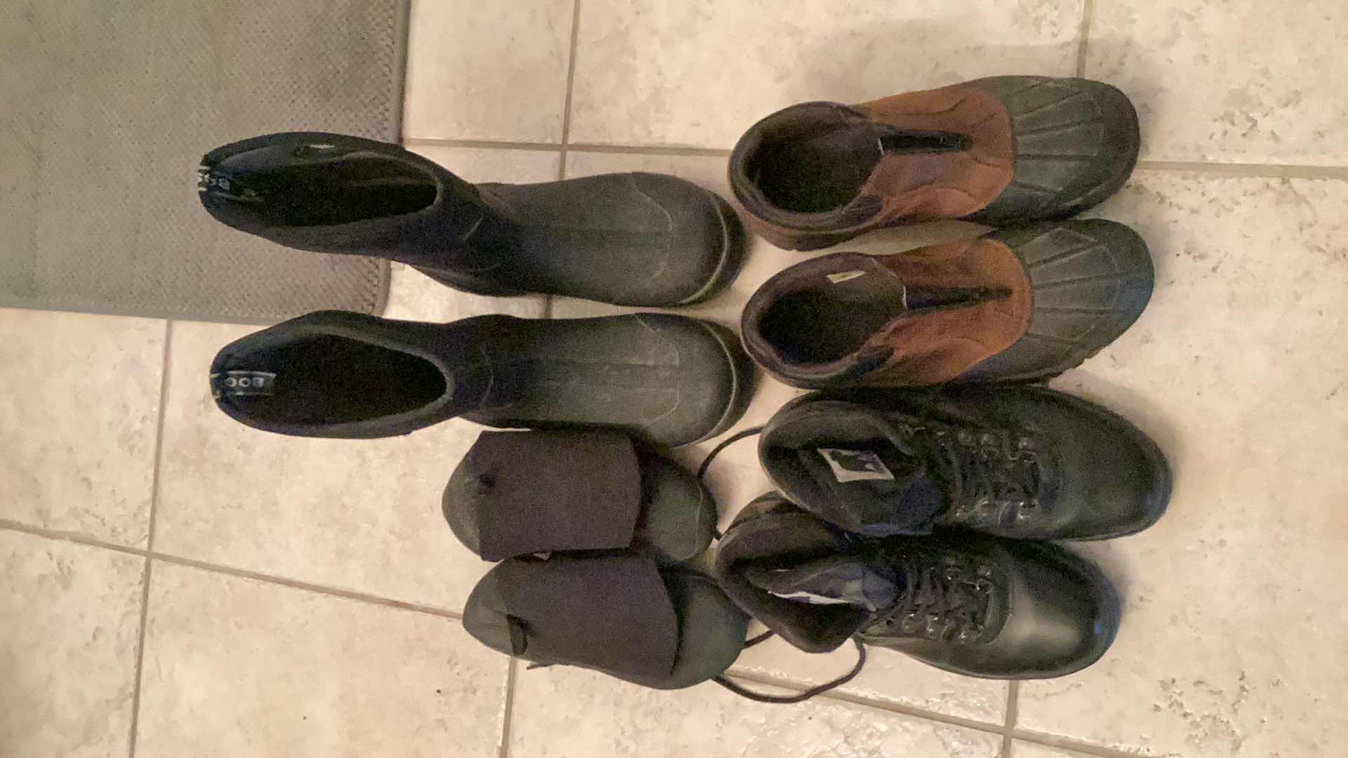 Photo 1 of WORK BOOTS, WELLIES, WATER SKIING SHOES & MORE - SIZE 11