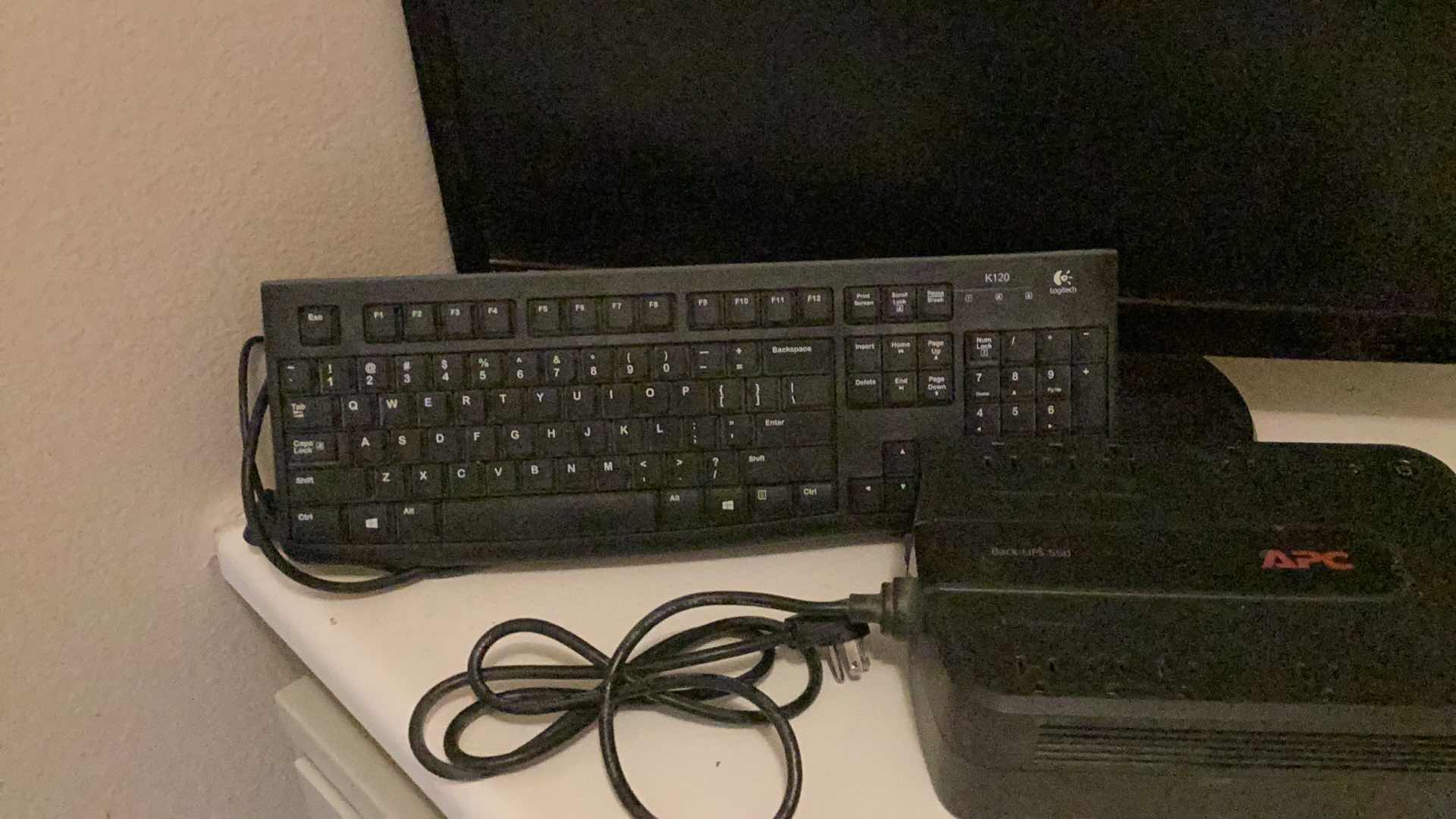 Photo 2 of COMPUTER MONITOR, KEYBOARD & BACK UPS 550