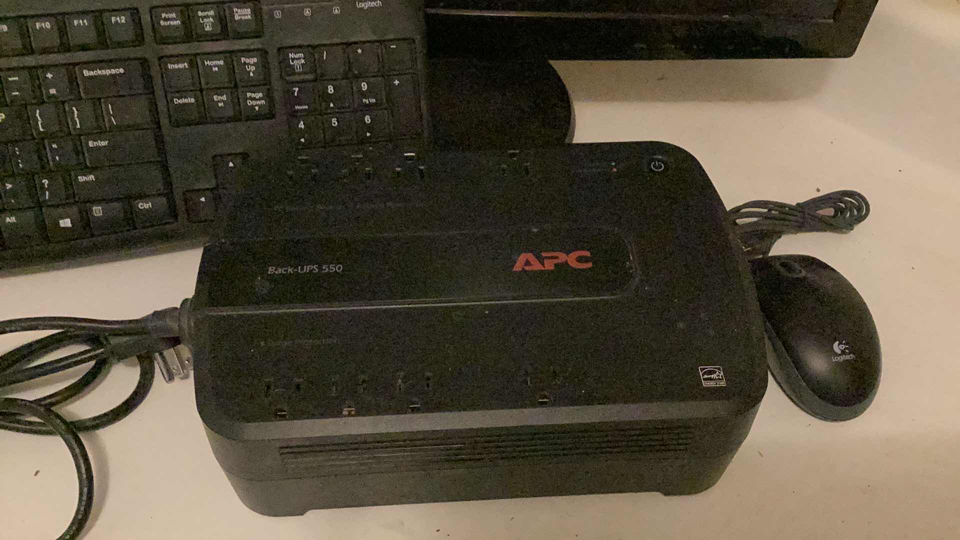 Photo 1 of COMPUTER MONITOR, KEYBOARD & BACK UPS 550